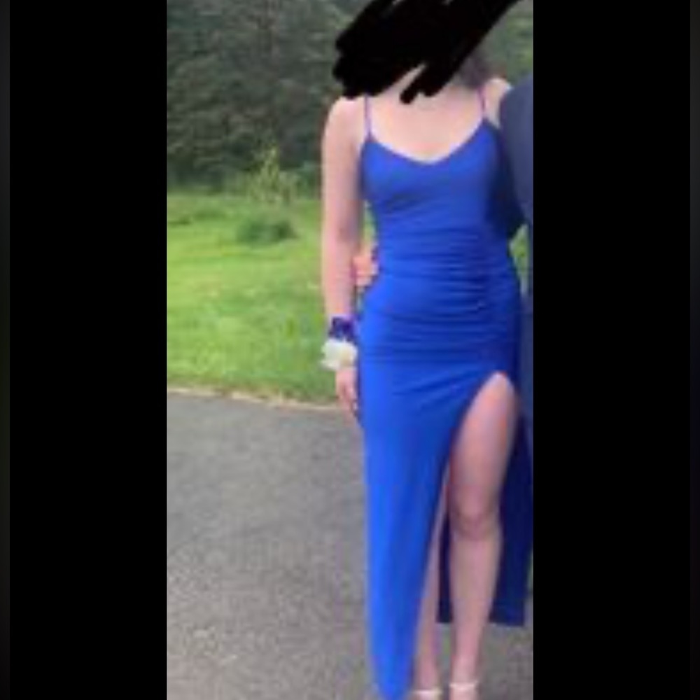 Royal blue prom dress